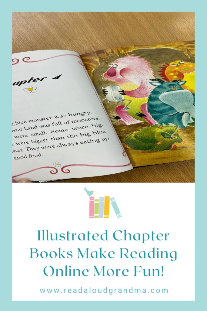 Illustrated Chapter Books Make Reading Aloud Online More Fun!